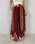Haveone - Pantalone in viscosa etnico india