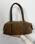 Civico23 - Borsa a spalla in vera pelle taupe