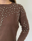 Haveone - Maglioncino con strass moro
