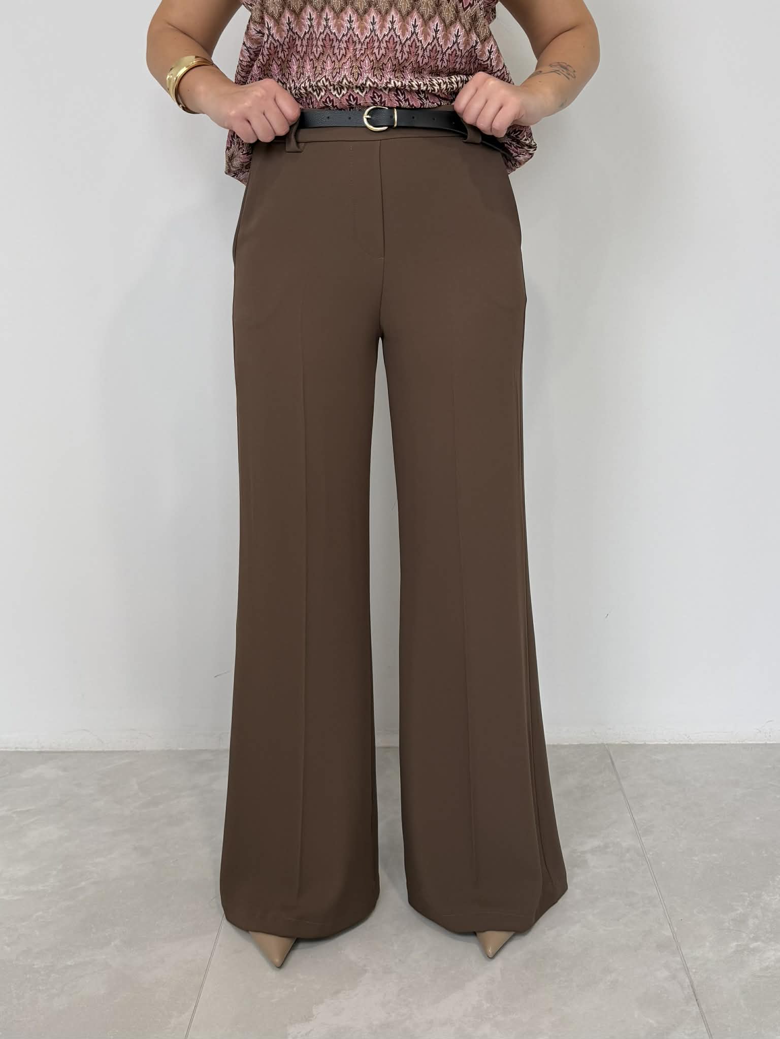 SusyMix - Pantalone fluido moro