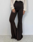 Haveone - Pantalone in punto milano moro