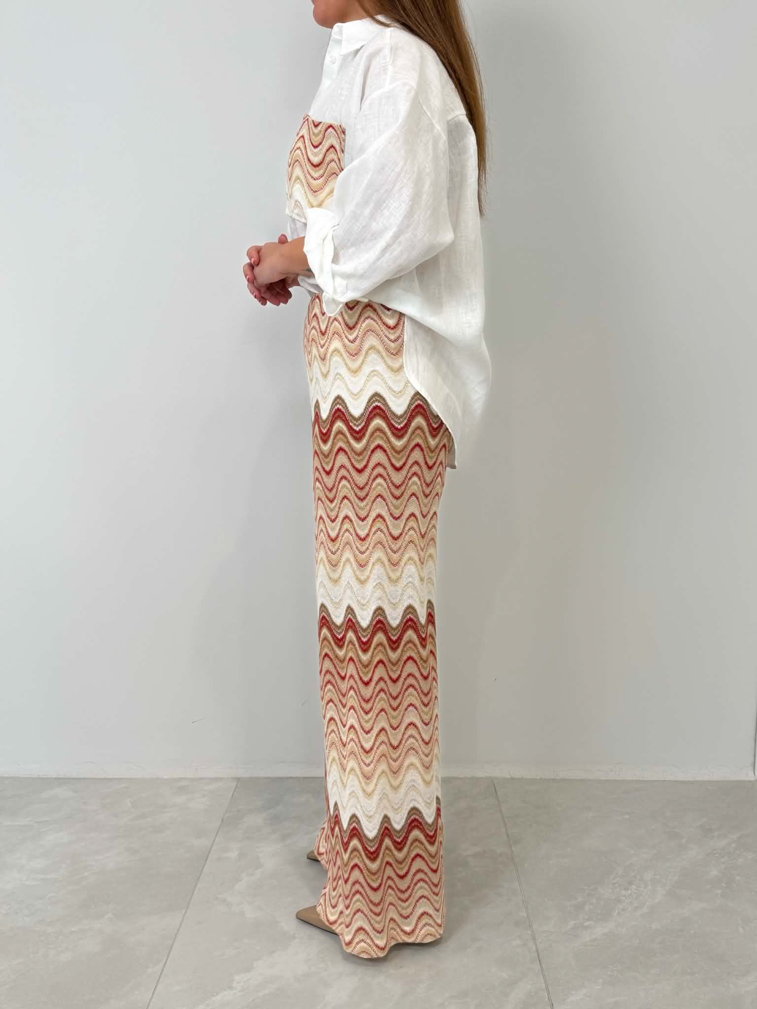 Tensione In - Pantalone fantasia onde