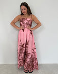 Tensione In - Abito jungle rosa moro