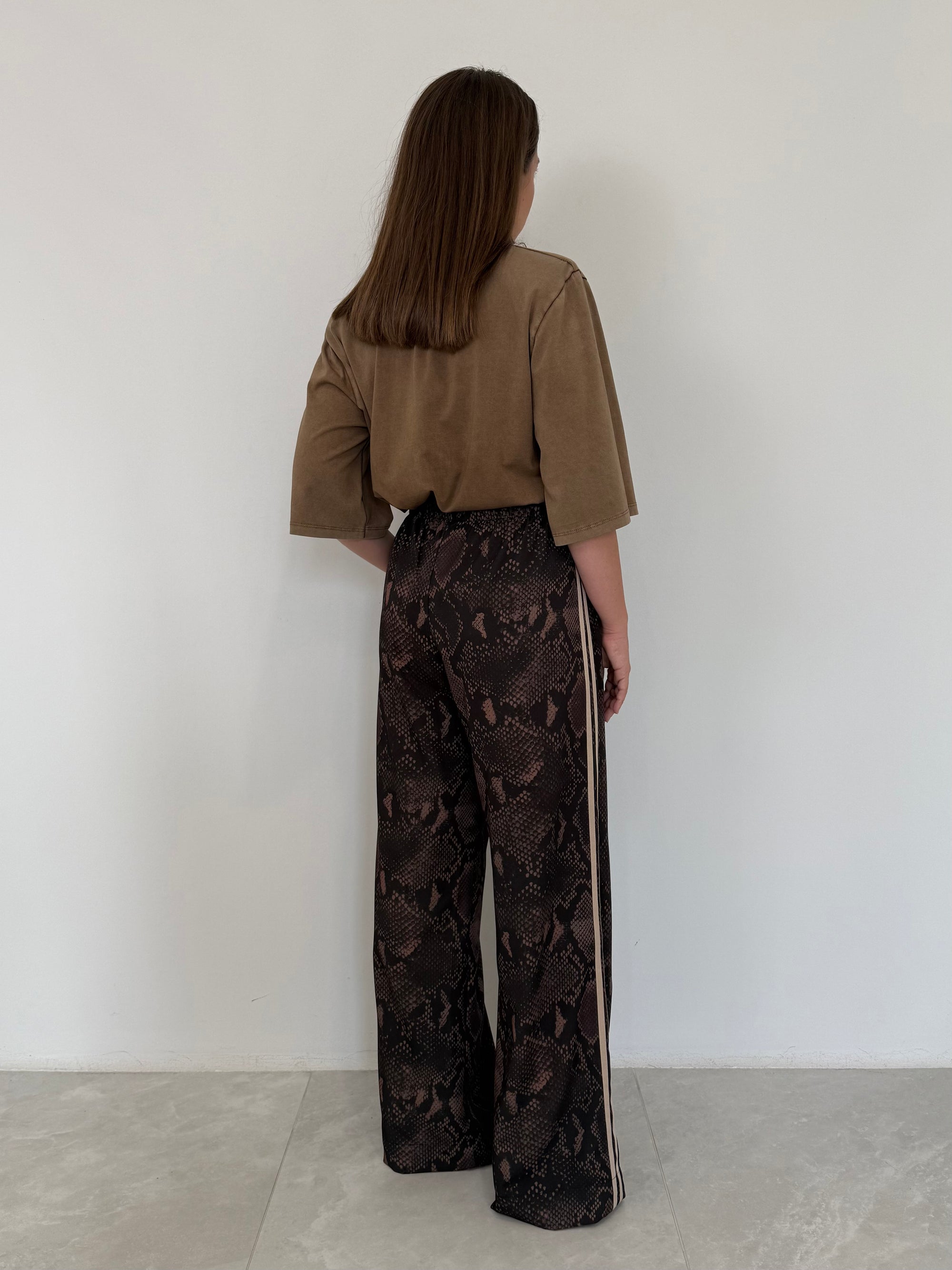 SusyMix - Pantalone animalier con bande