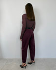 SusyMix - Pantalone cuoricino vino