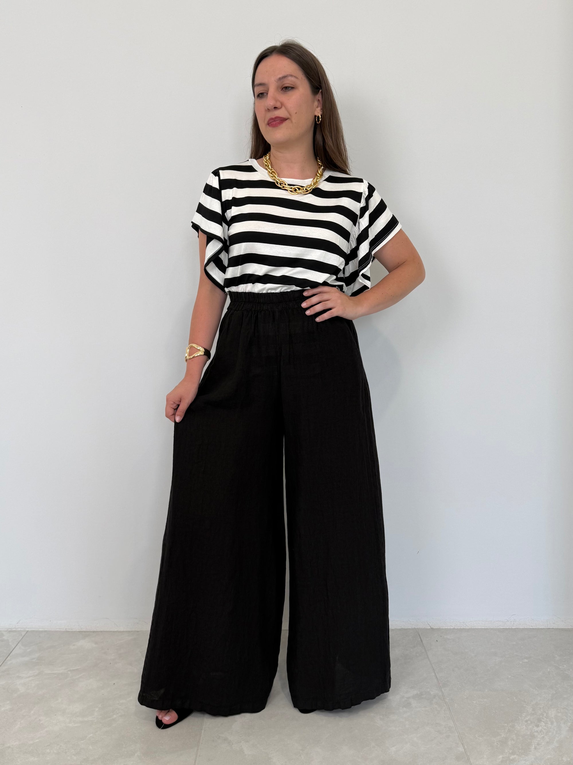 SusyMix - Pantagonna in lino nero