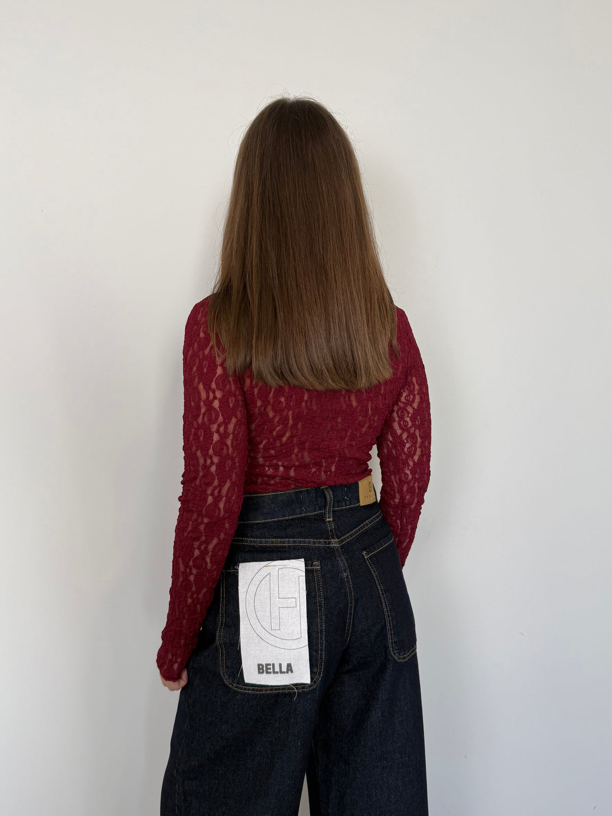 Haveone - Body in pizzo bordeaux
