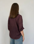 PRE-ORDINE 15/06: Haveone - Camicia in mussola di cotone fico