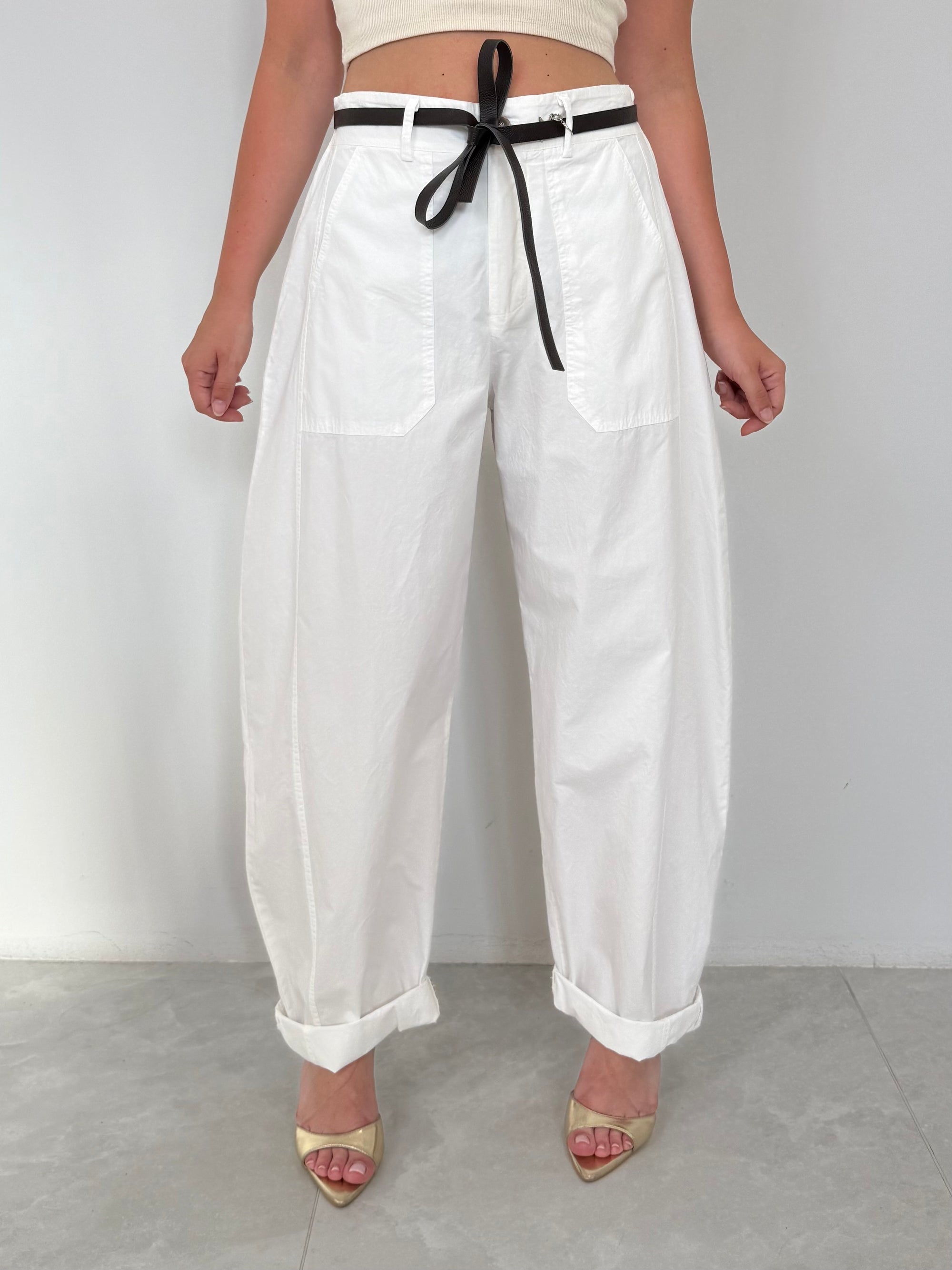 SusyMix - Pantalone con stellina LT bianco