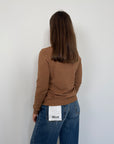 Haveone - Maglioncino basic girocollo cammello