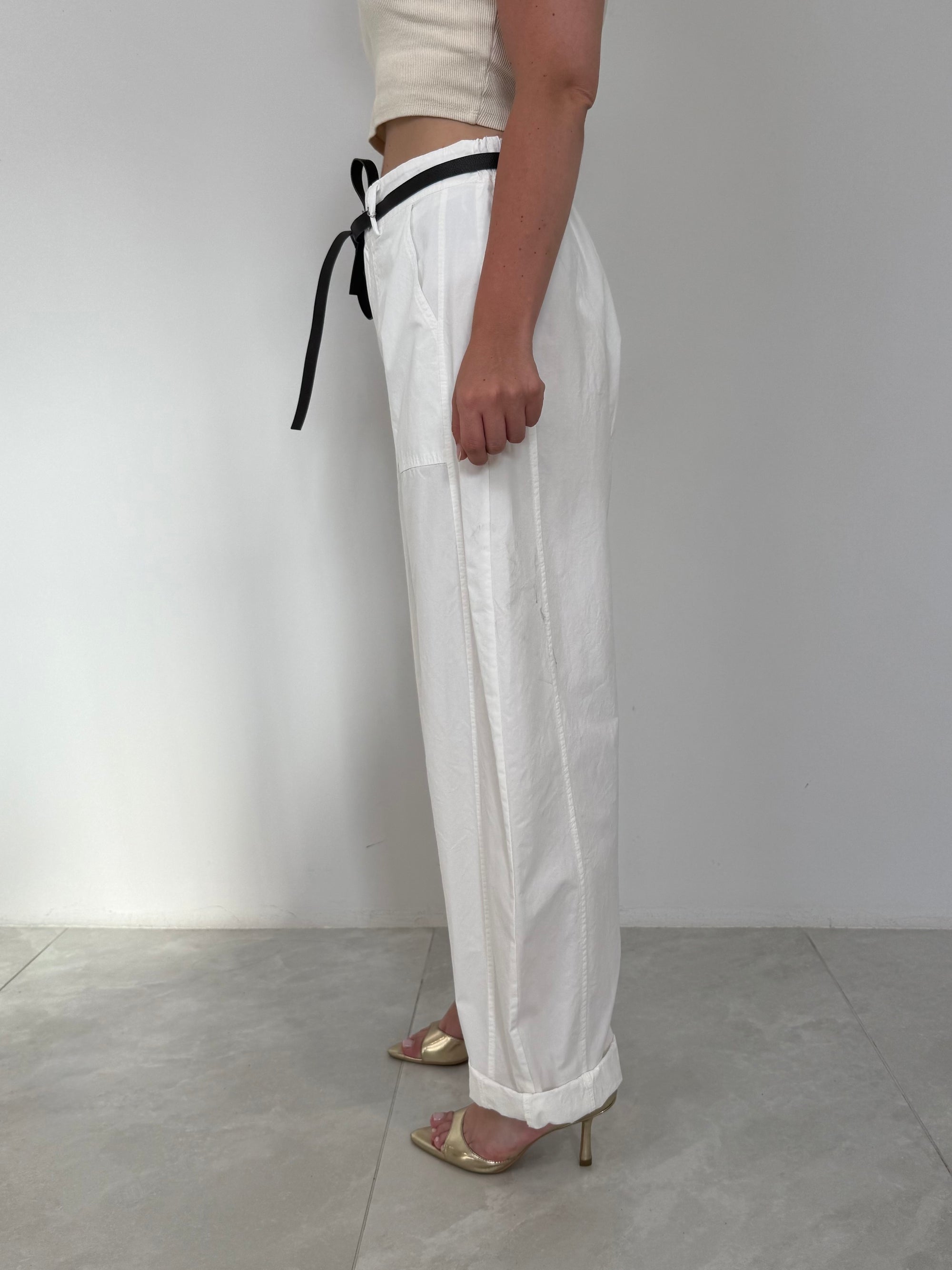SusyMix - Pantalone con stellina LT bianco