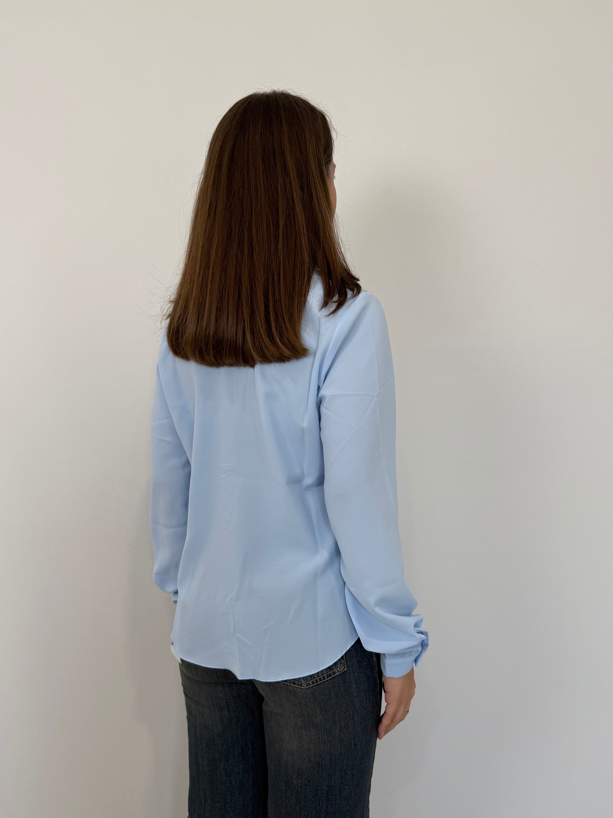 SusyMix - Camicia doppia tasca celeste