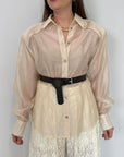 Haveone - Camicia velata con spalline
