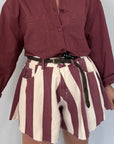 Haveone - Short Ivy farfalla righe