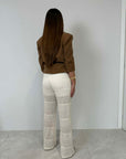 Haveone - Pantalone tessuto goffrato
