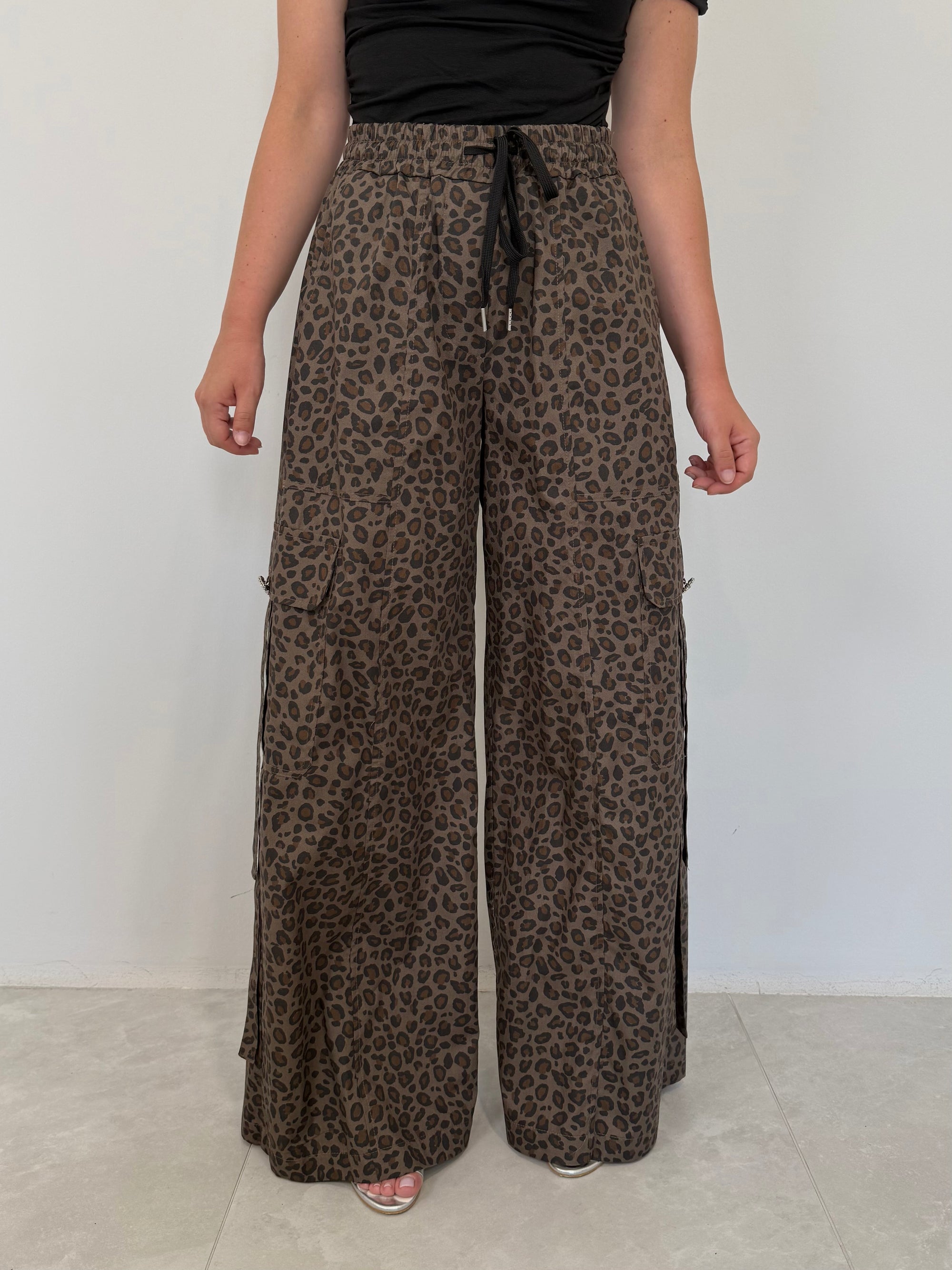 Tensione In - Pantalone cargo animalier