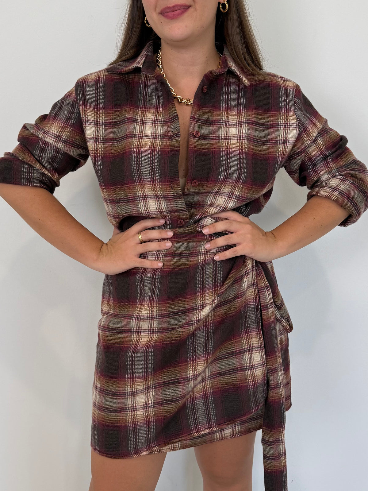Civico23 - Camicia in flanella Magenta