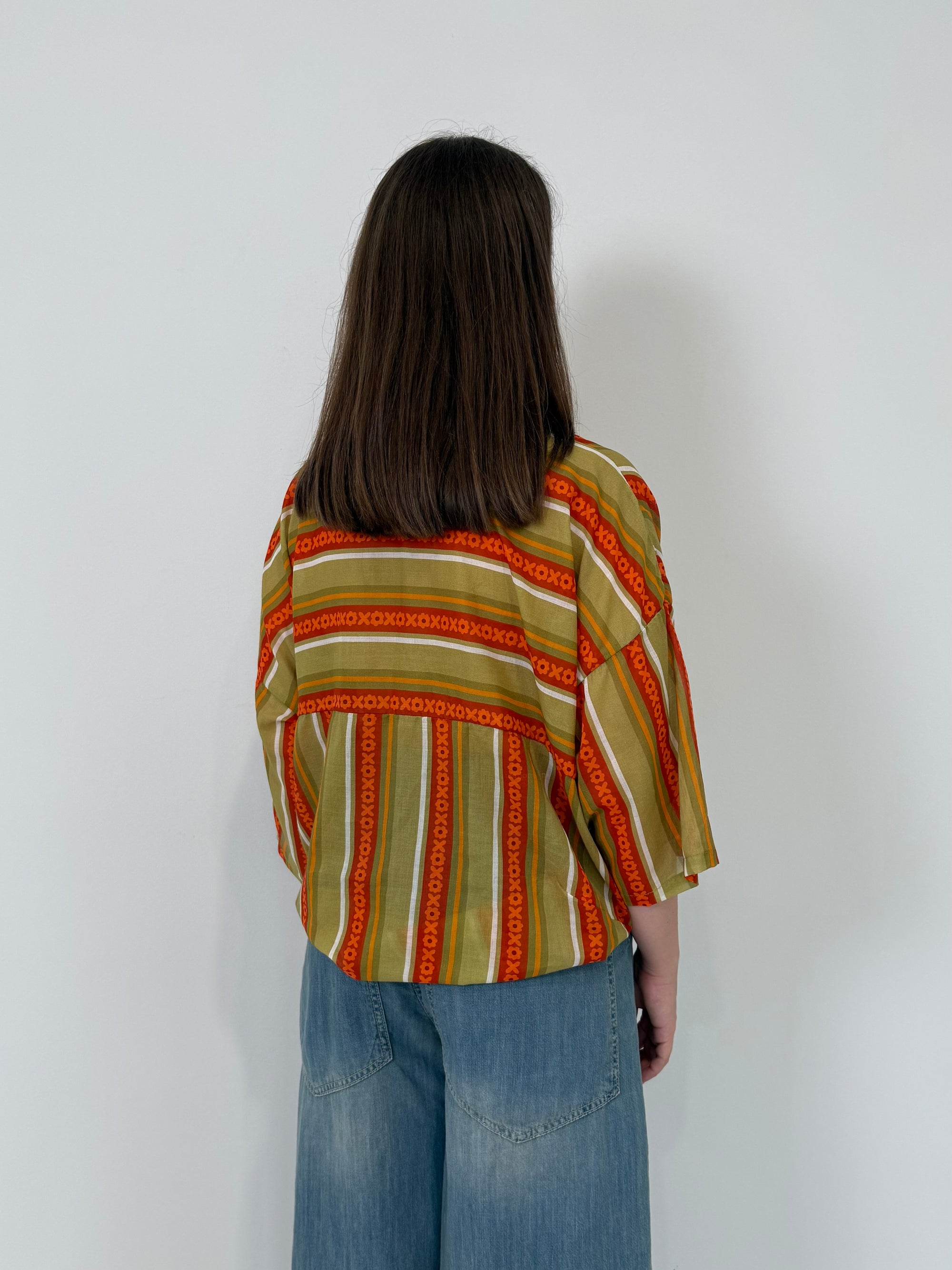 Tensione - Camicia japan olio/arancio
