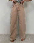 Haveone - Pantalone in cotone taglio vivo rosa