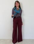 SusyMix - Pantalone flare barolo