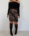 SusyMix - Gonna animalier con frange