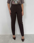 Haveone - Pantalone sigaretta moro