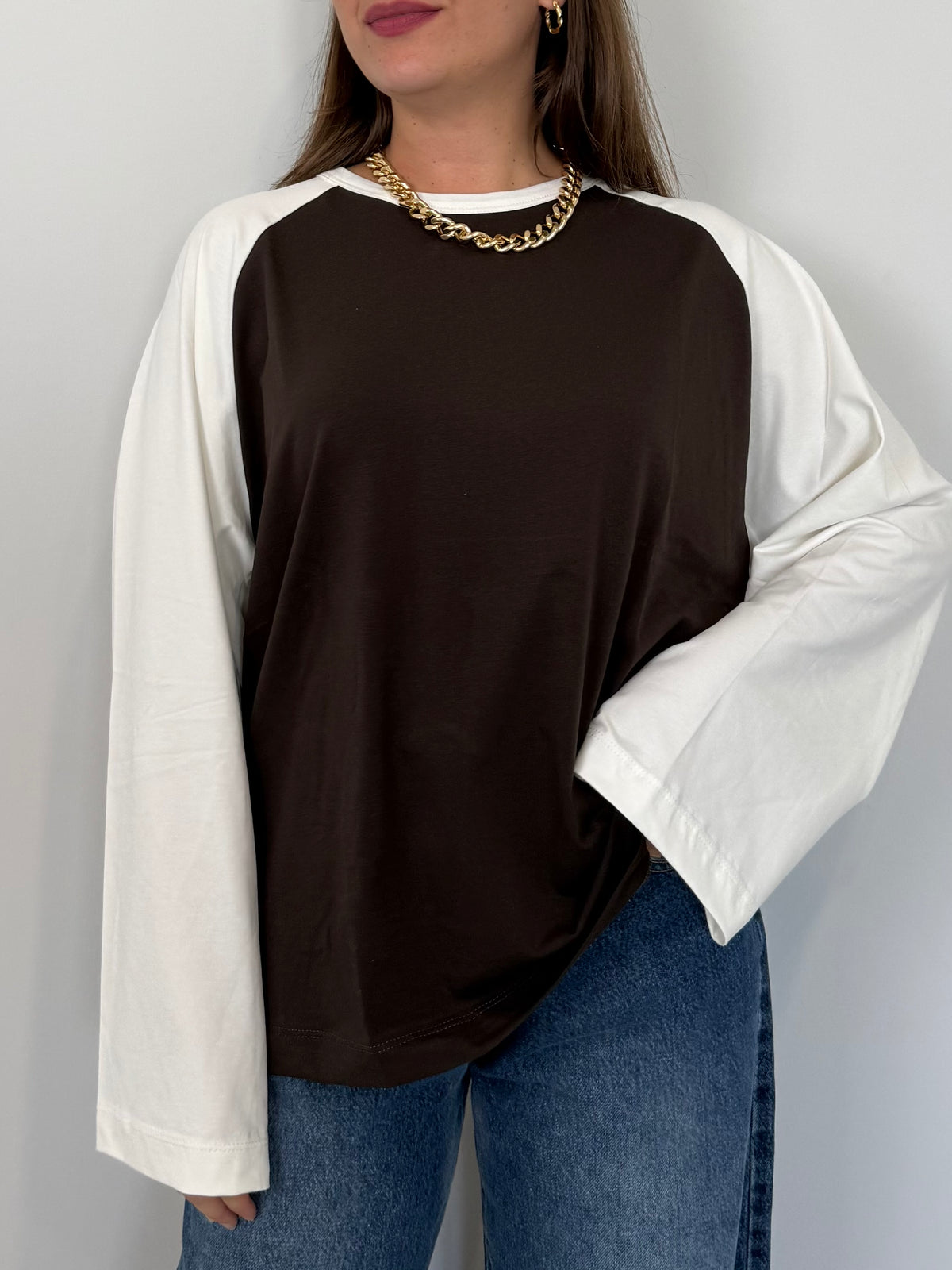 Haveone - Maglia street Bicolor Moro