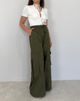 Tensione In - Pantalone cargo paracute verde