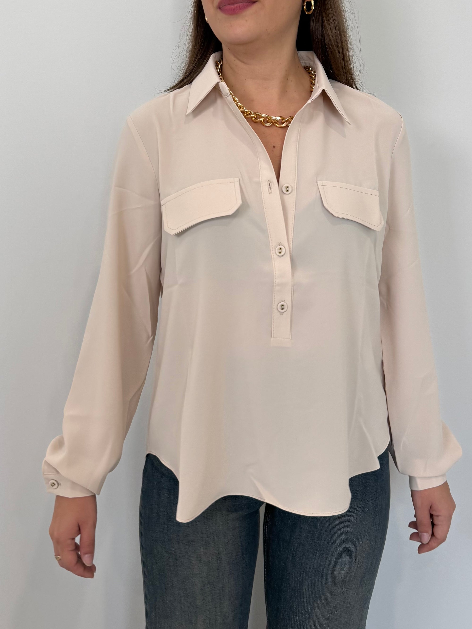 SusyMix - Camicia doppia tasca burro