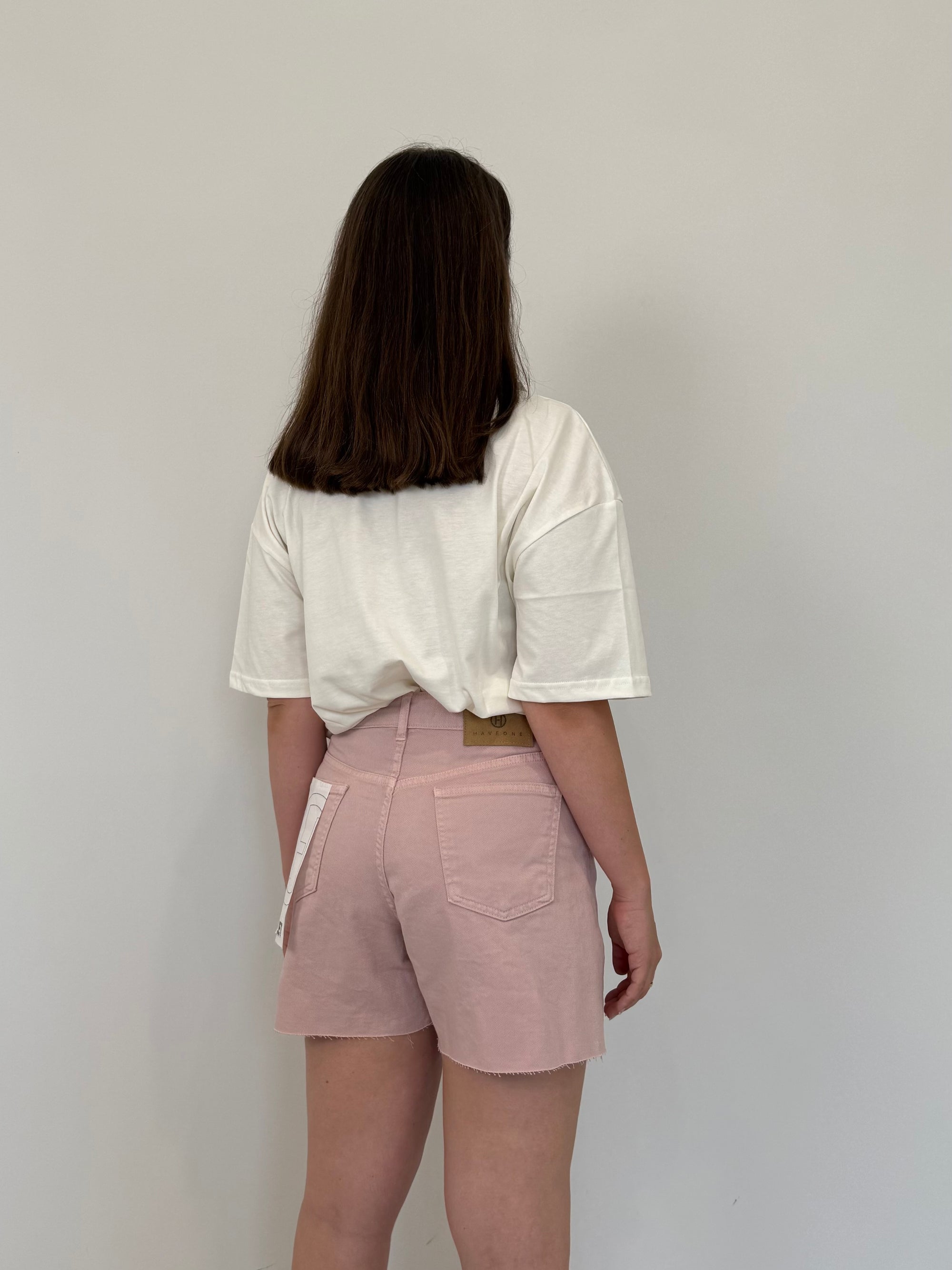 Haveone - Short violet denim rosa