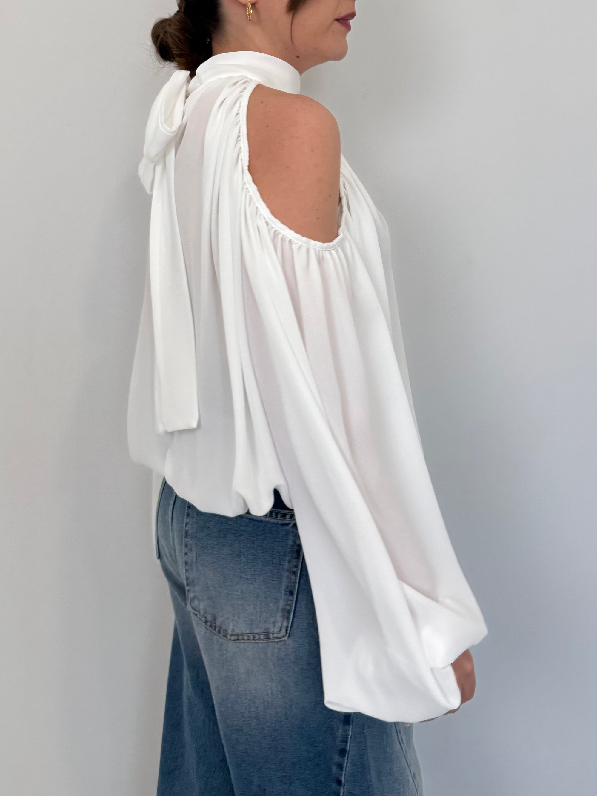 Haveone - Camicia cutout bianca
