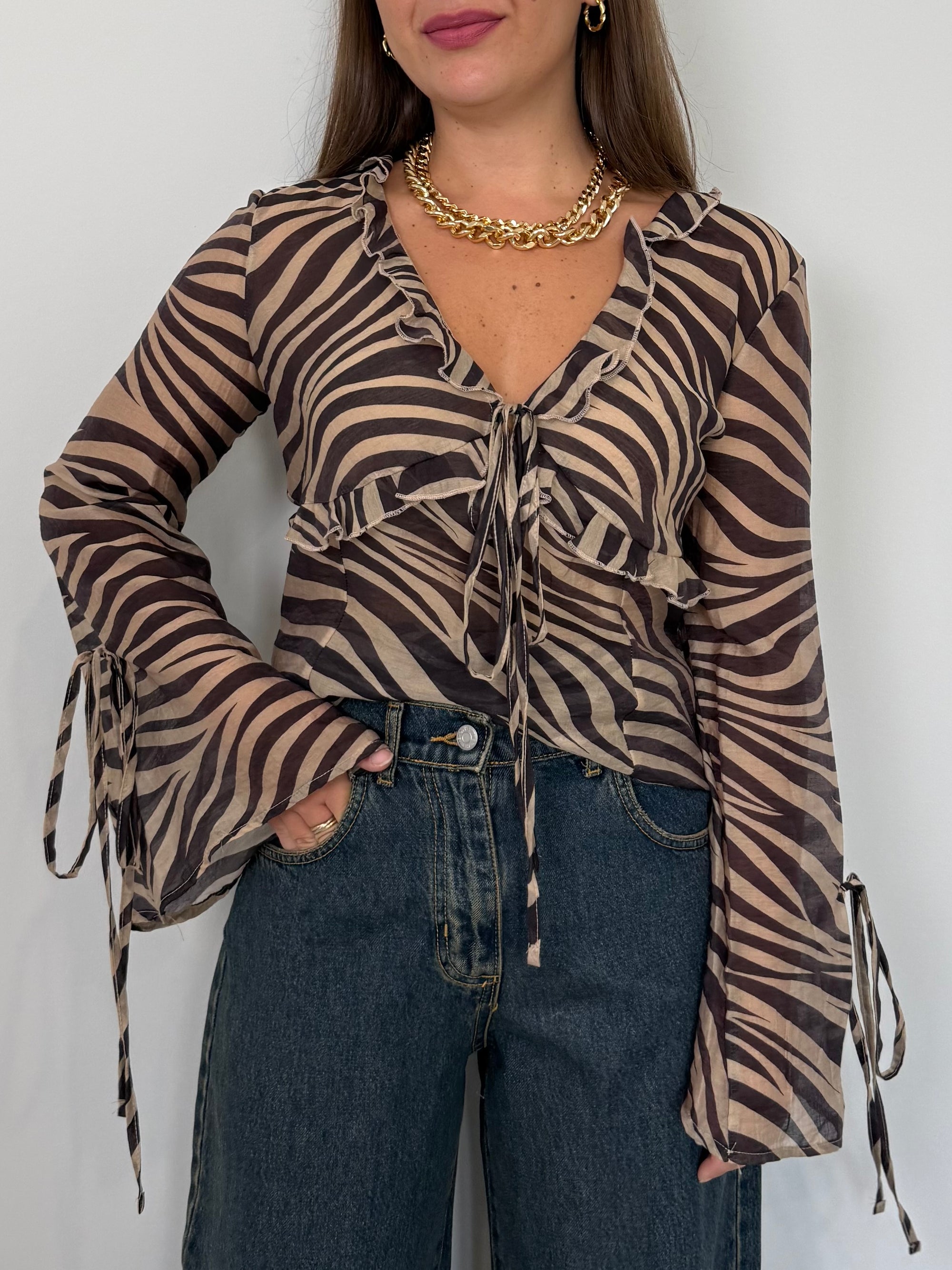 Tensione In - Camicia zebrata