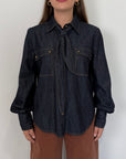 Tensione In - Camicia in denim con cravatta