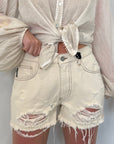 Haveone - Short con taglio vivo naturale