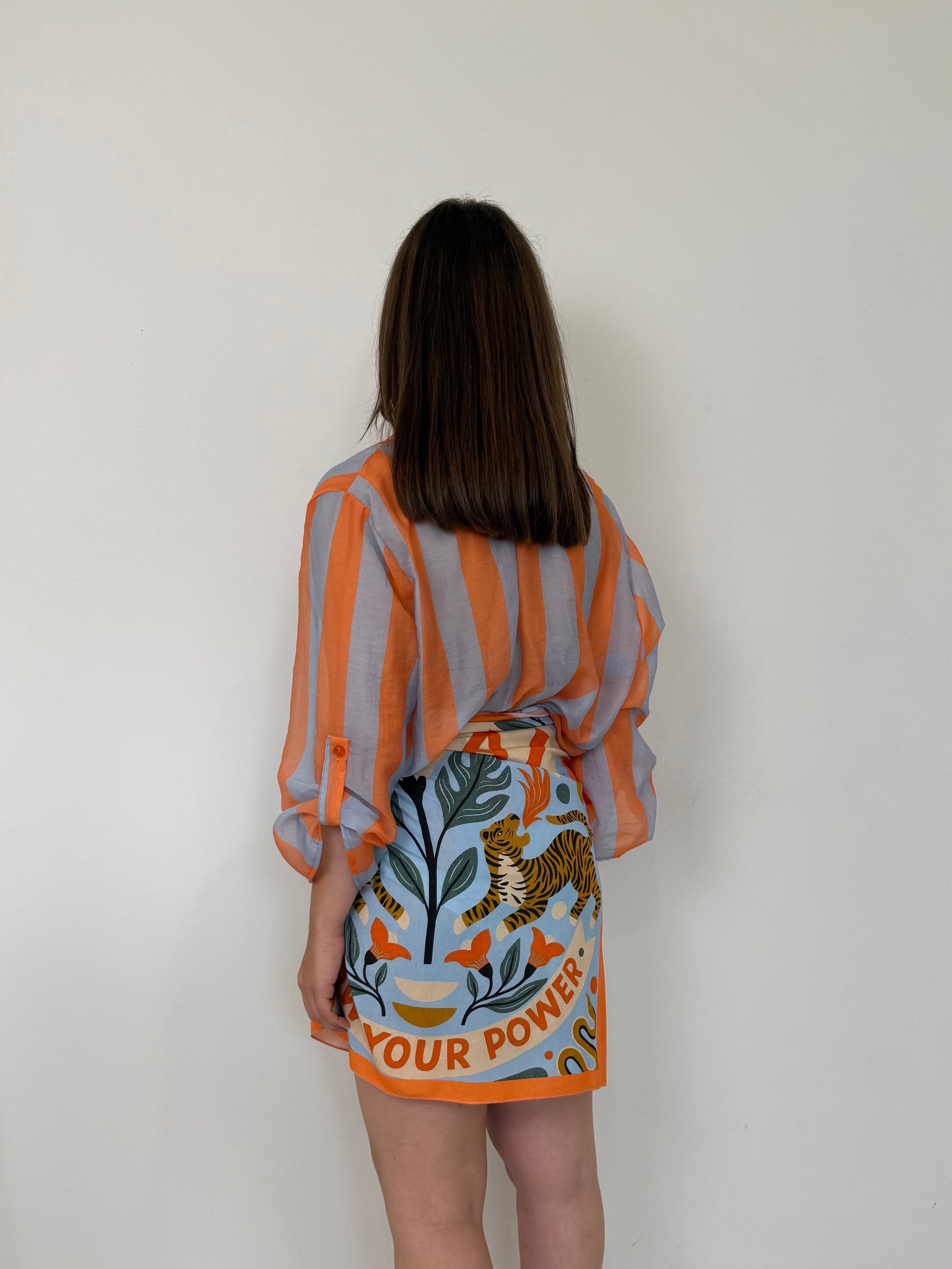 Haveone - Gonna pareo tigri arancio