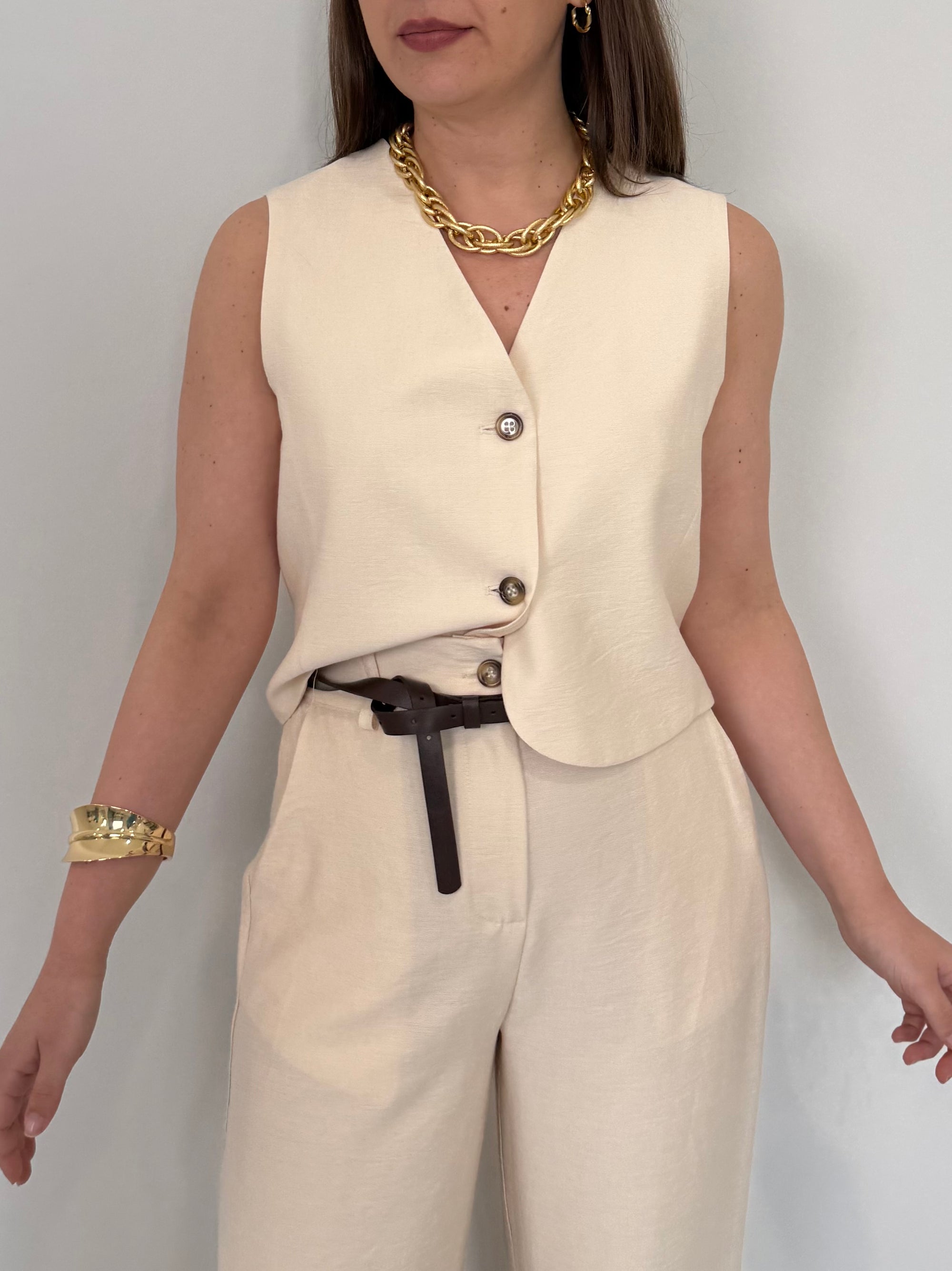 Haveone - Gilet easy burro