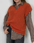 Haveone - Gilet in alpaca arancio