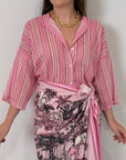 Tensione - Camicia millerighe rosa