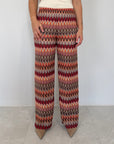 SusyMix - Pantalone zigzag rosso