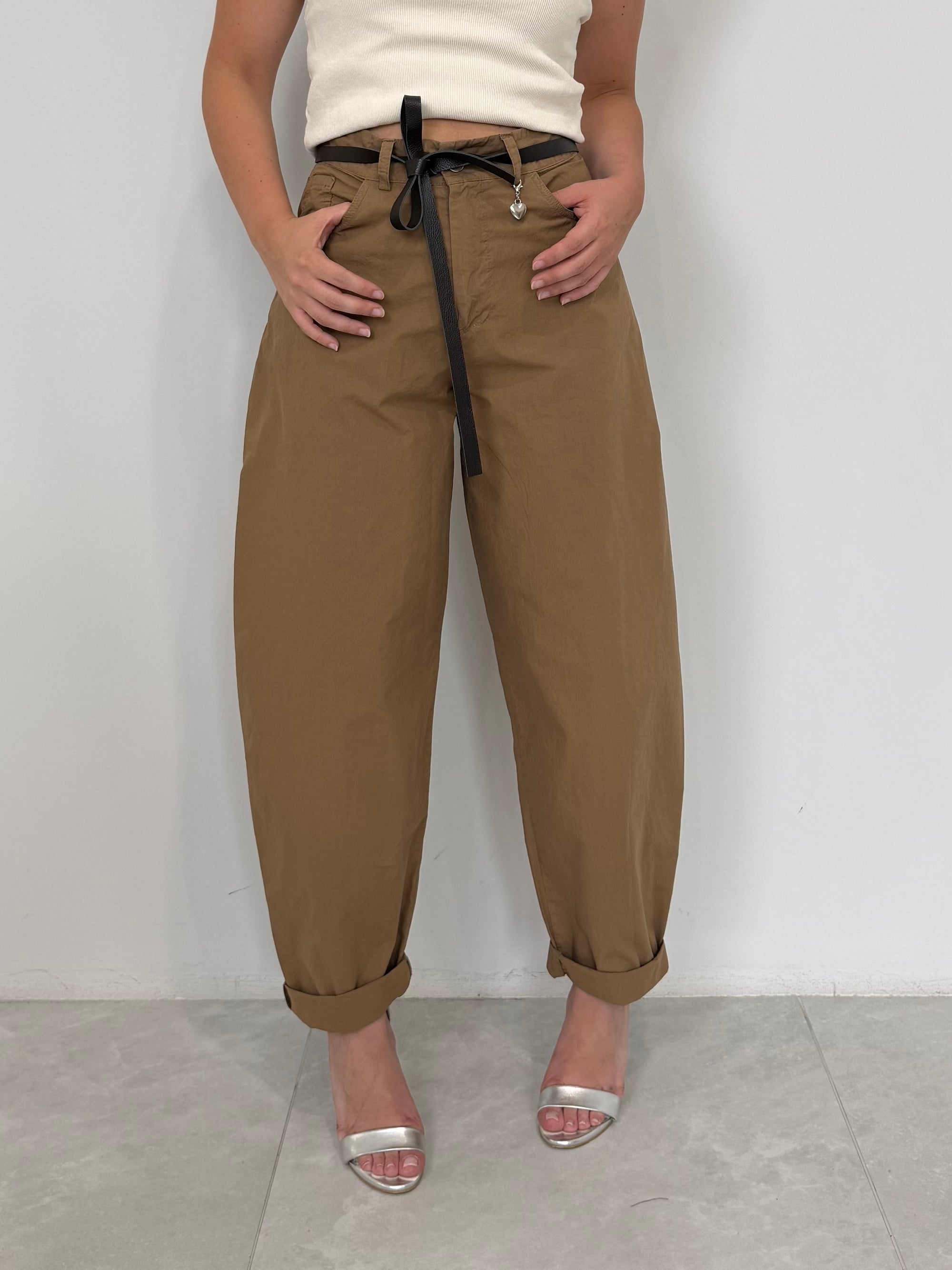 SusyMix - Pantalone cuoricino sabbia