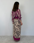 Haveone - Gonna portafoglio etnica magenta