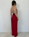 Haveone - Pantalone easy rosso