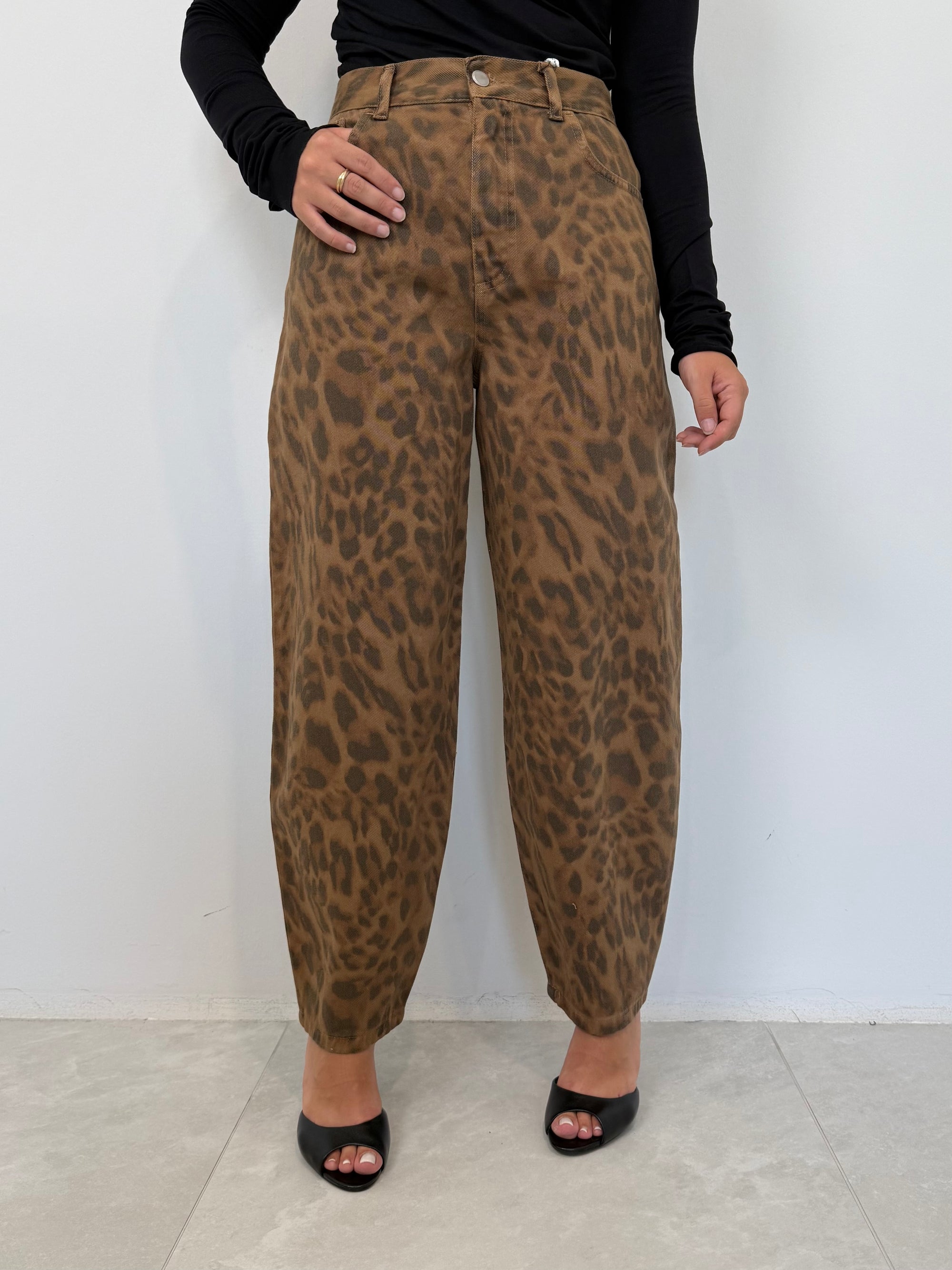 SusyMix - Jeans ballon animalier