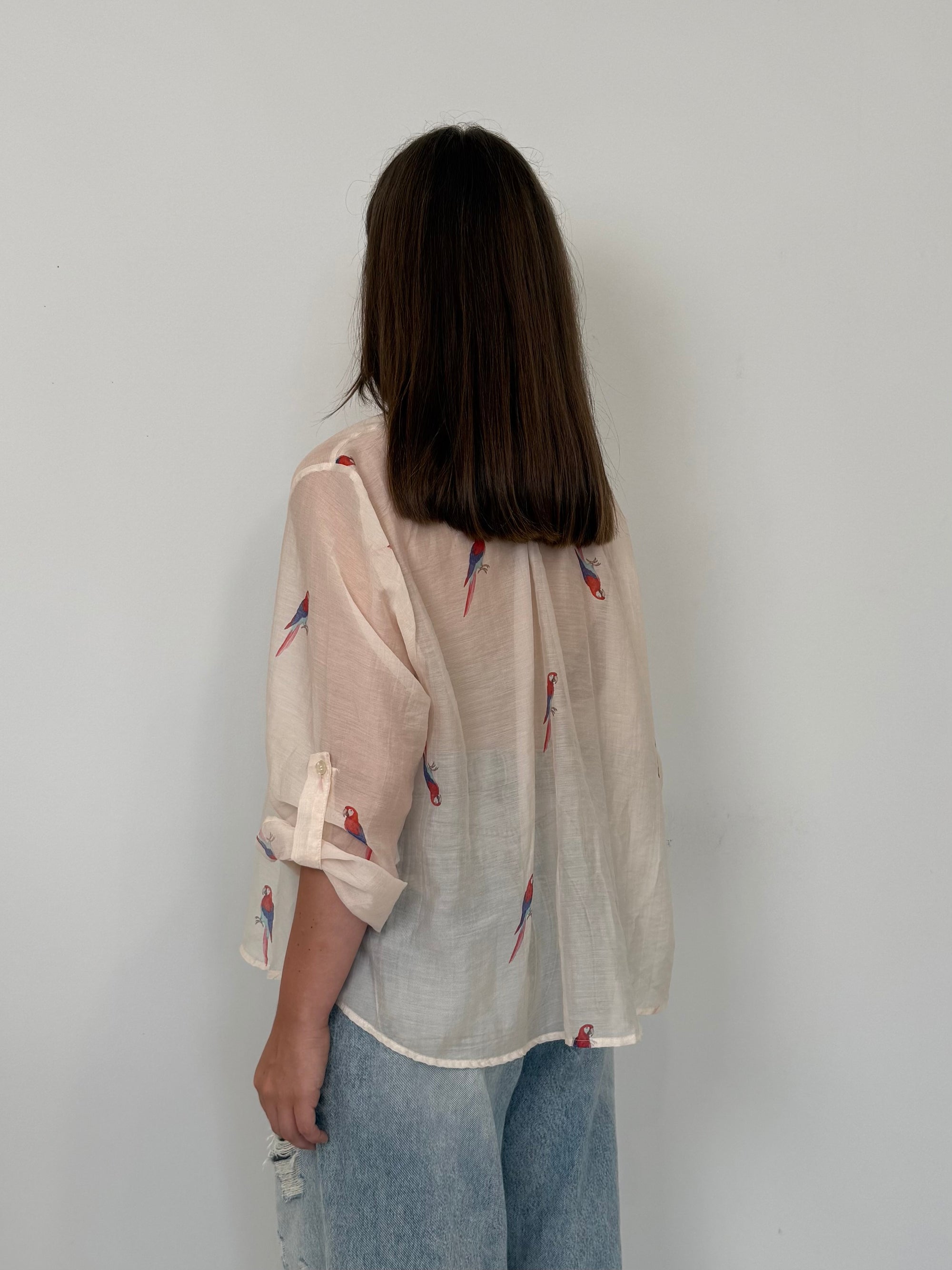 Haveone - Camicia con pappagalli