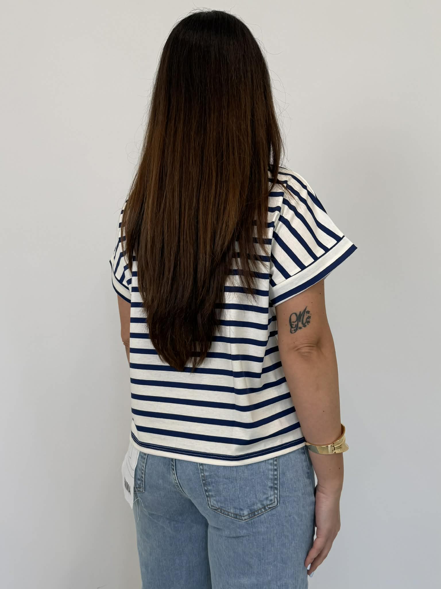 SusyMix - T-shirt righe blu