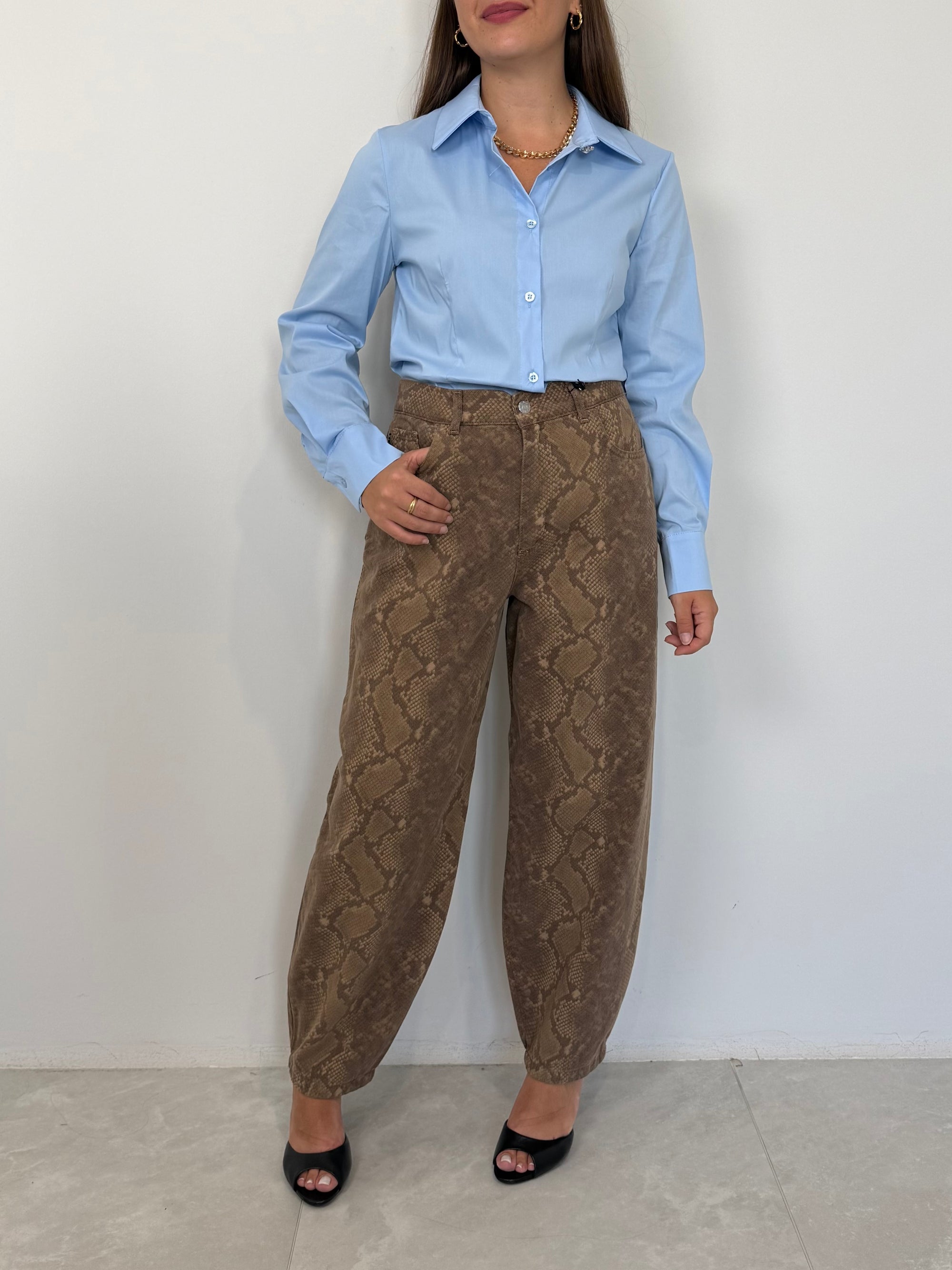 Haveone - Jeans fantasia pitonata