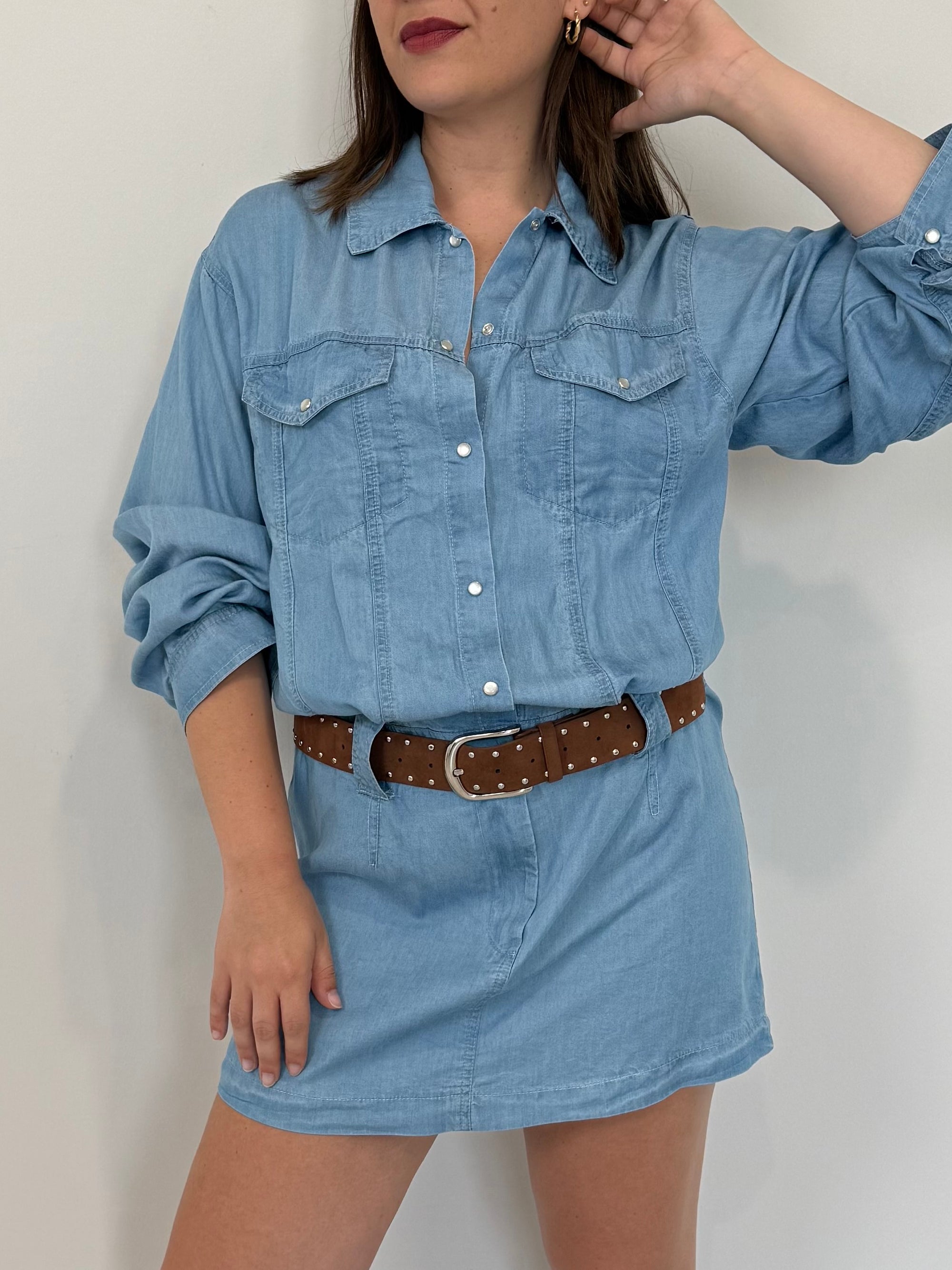 Haveone - Abito in chambray