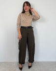 SusyMix - Pantalone ovetto cargo moro