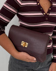 Civico23 - Borsa in vera pelle bamboo vino