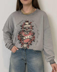 Haveone - Felpa rock club grigia